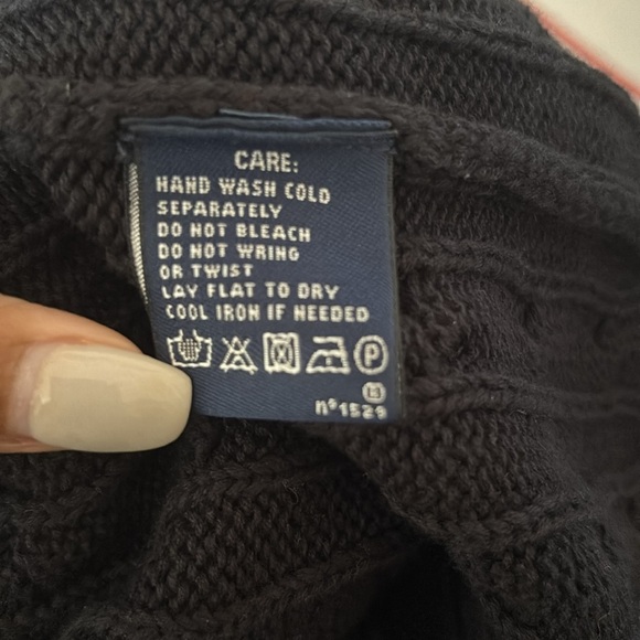 Ralph Lauren Sport Cabled Cotton V-Neck Sweater Hong Kong Women’s Size L - Picture 3 of 8